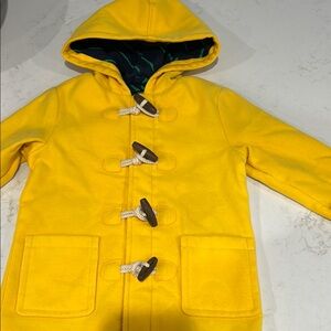 Rowing Blazers Yellow Raincoat with Hood and Sporty Design